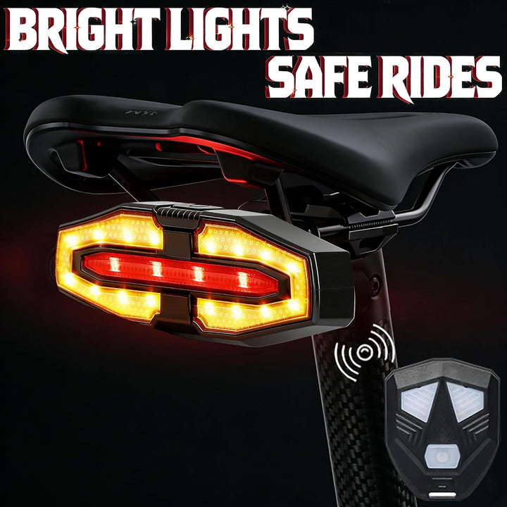 Wireless Remote-Controlled Bike Rear Light with Turn Signals