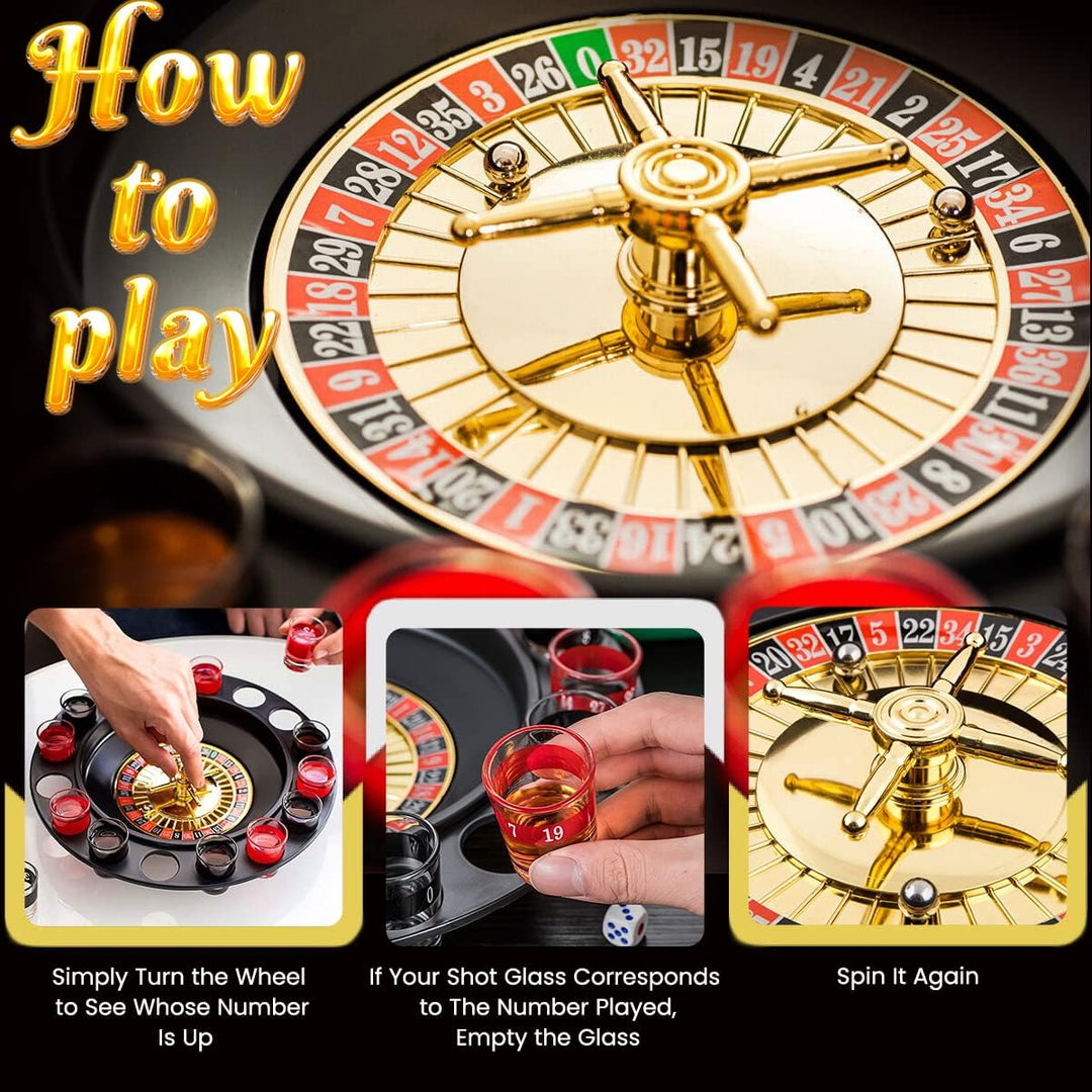 Glass Roulette Party Game Set