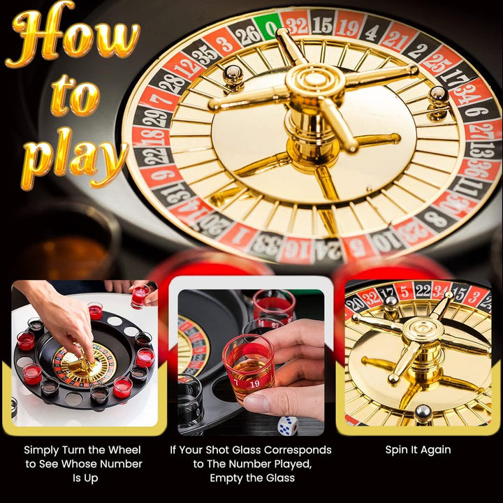 Glass Roulette Party Game Set
