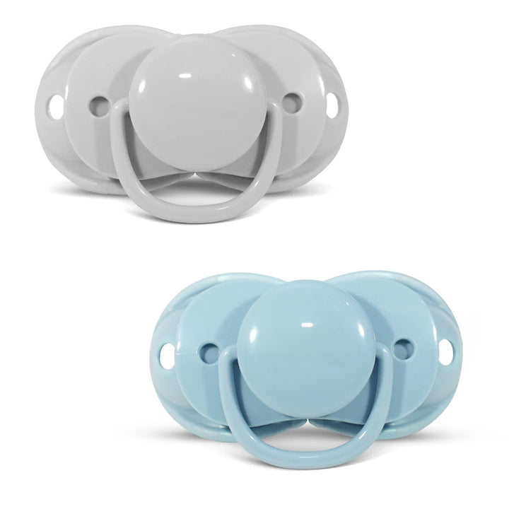 Personalized keep-it-kleen Pacifier 2PK - Grey & Blue