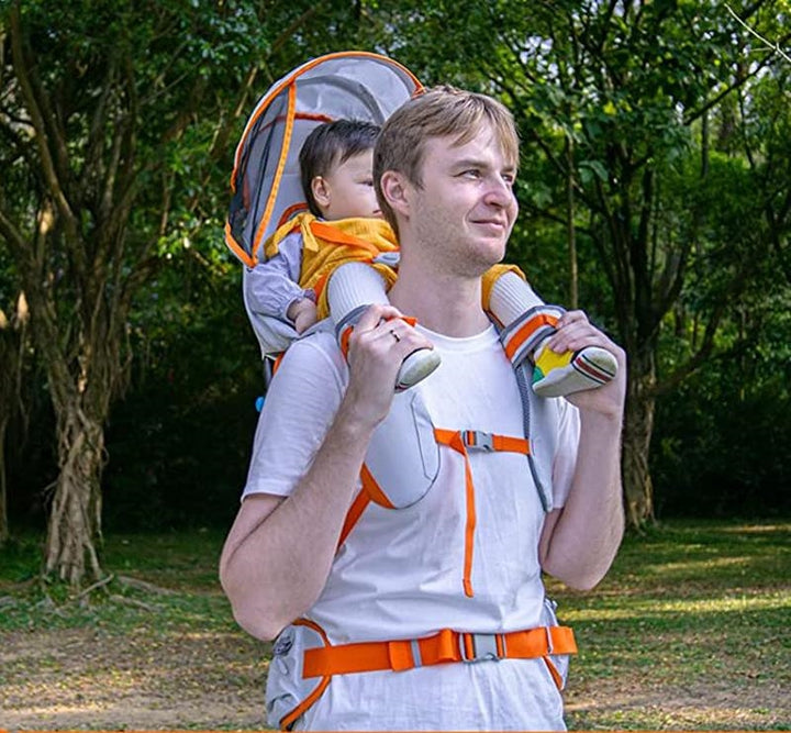 👨‍👩‍👧Outdoor Shoulder Child Carrier with Supportive Seat