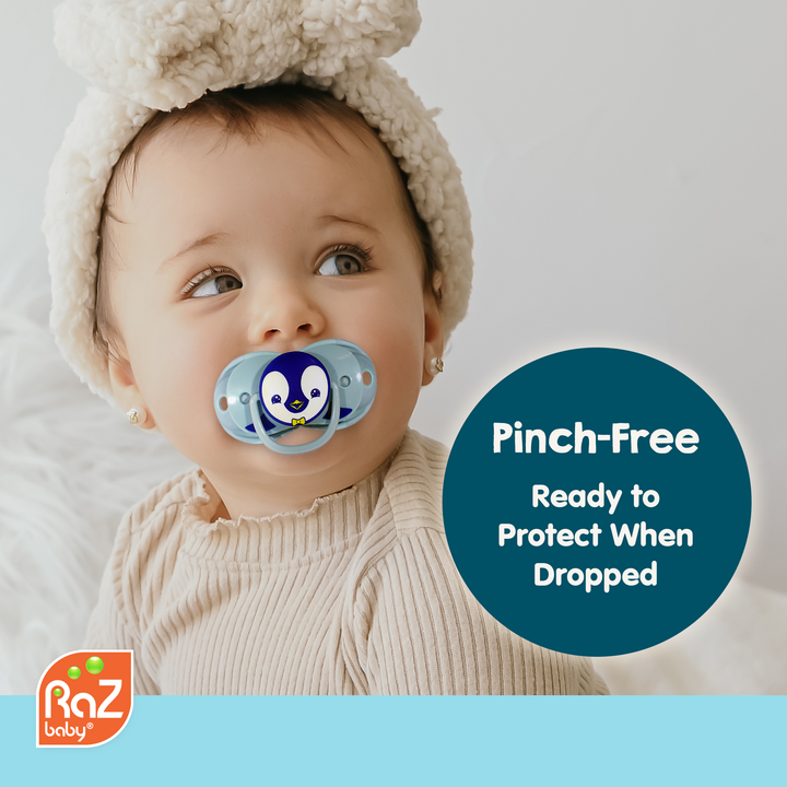 Personalized keep-it-kleen Pacifier 2PK - Grey & Blue