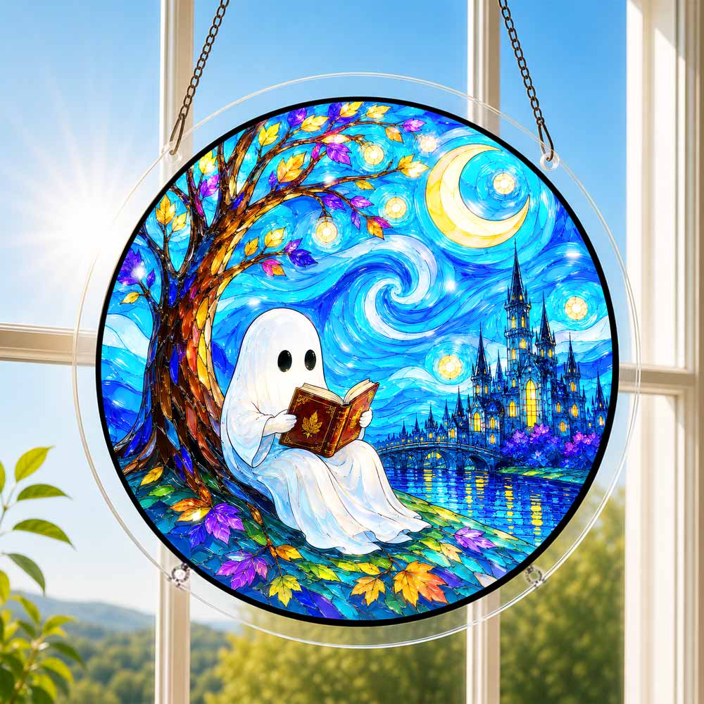 Acrylic Jigsaw Puzzle Suncatcher - Ghostly Night