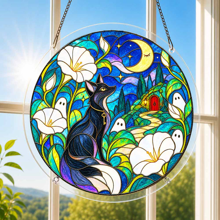 Acrylic Jigsaw Puzzle Suncatcher - Spooky Lilies