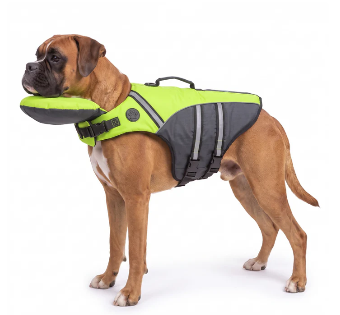 🐶 Adjustable Dog Life Jacket with Rescue Handle