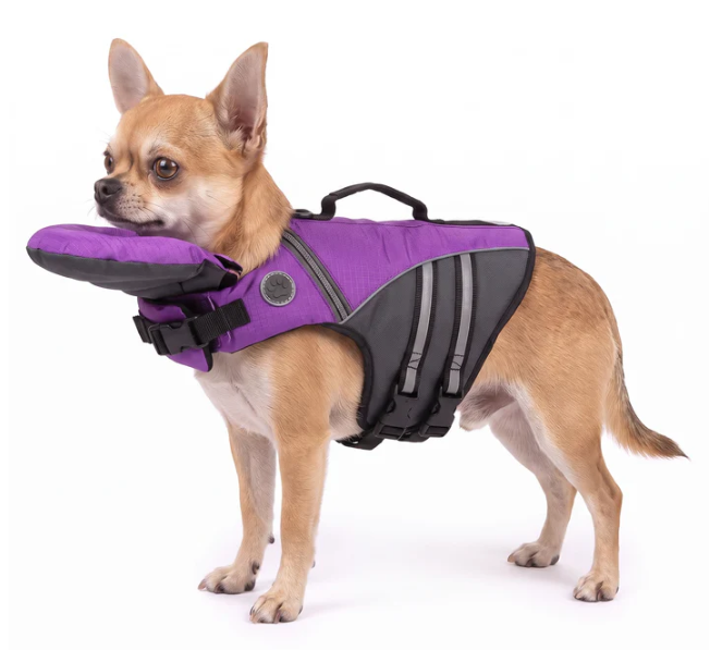 🐶 Adjustable Dog Life Jacket with Rescue Handle