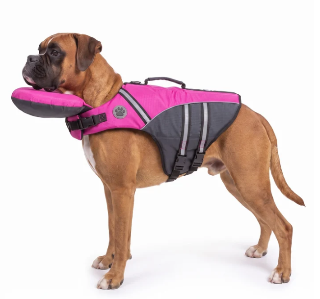 🐶 Adjustable Dog Life Jacket with Rescue Handle