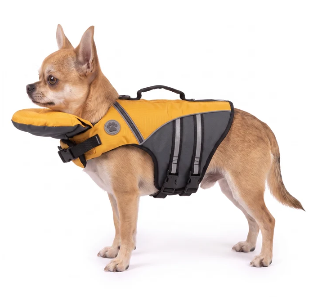 🐶 Adjustable Dog Life Jacket with Rescue Handle