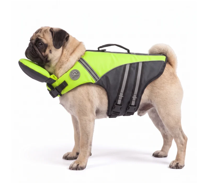 🐶 Adjustable Dog Life Jacket with Rescue Handle