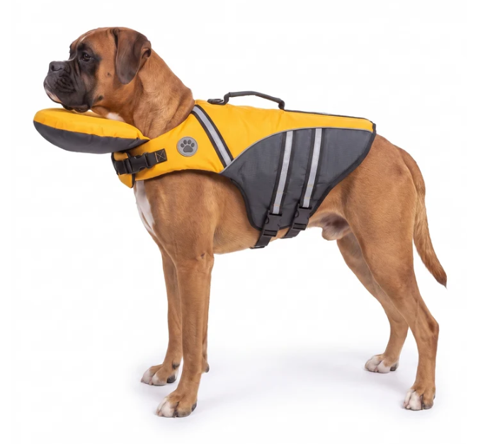 🐶 Adjustable Dog Life Jacket with Rescue Handle