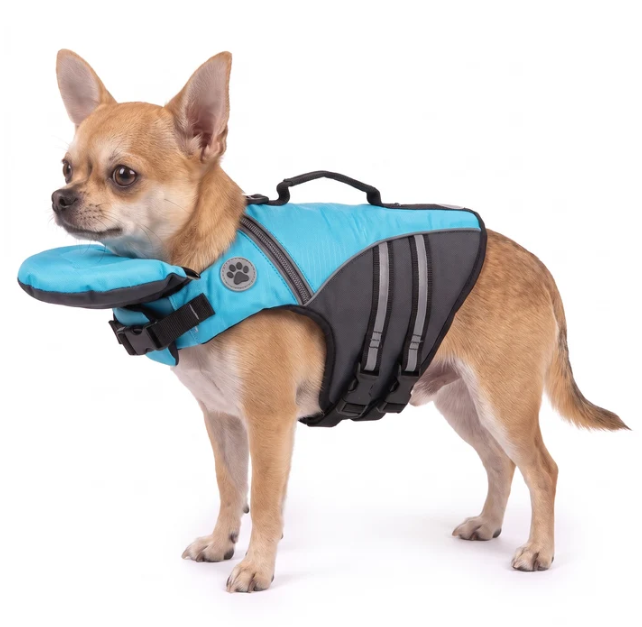 🐶 Adjustable Dog Life Jacket with Rescue Handle