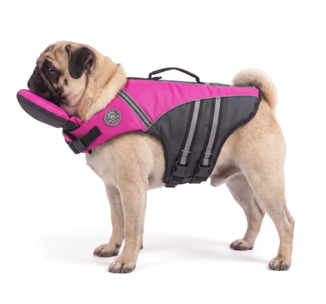 🐶 Adjustable Dog Life Jacket with Rescue Handle