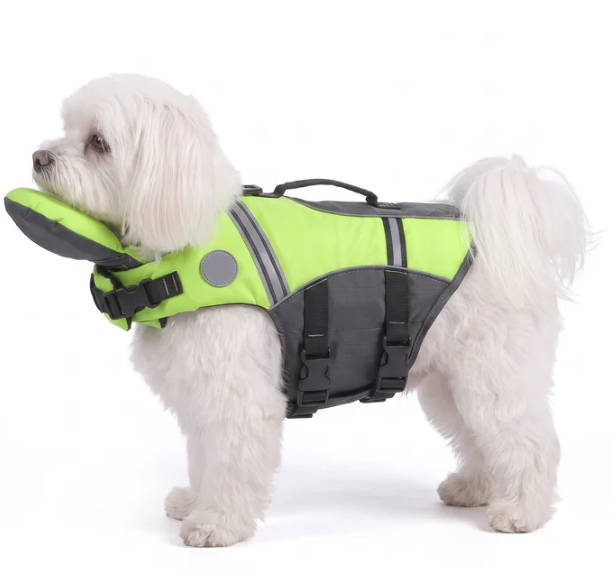 🐶 Adjustable Dog Life Jacket with Rescue Handle