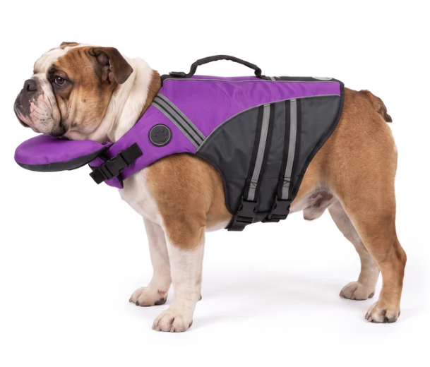 🐶 Adjustable Dog Life Jacket with Rescue Handle