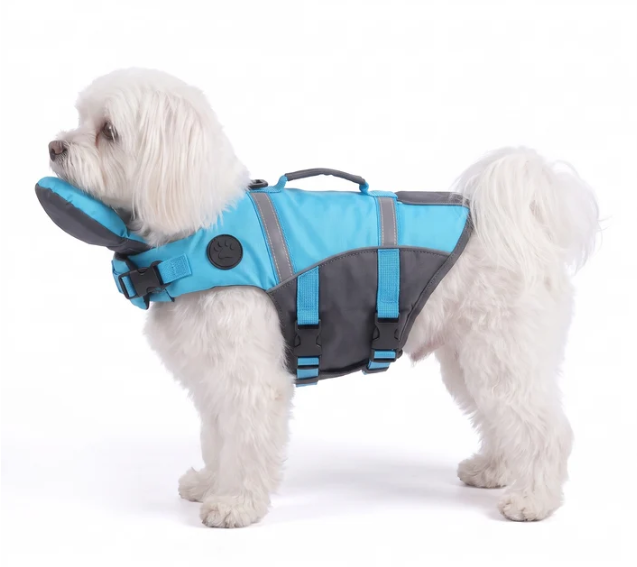 🐶 Adjustable Dog Life Jacket with Rescue Handle