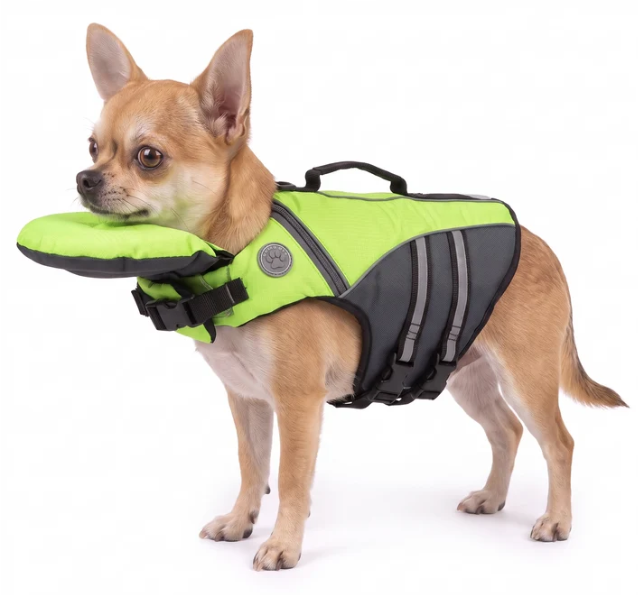 🐶 Adjustable Dog Life Jacket with Rescue Handle