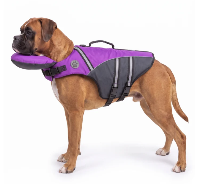 🐶 Adjustable Dog Life Jacket with Rescue Handle