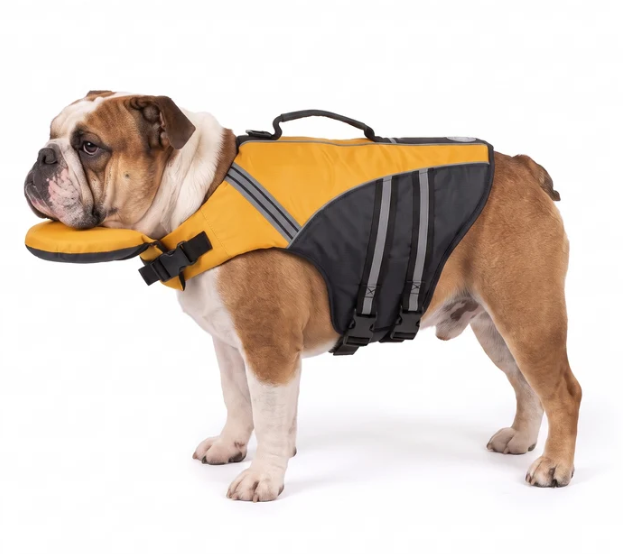 🐶 Adjustable Dog Life Jacket with Rescue Handle
