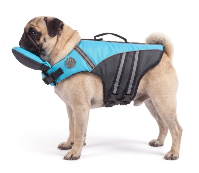 🐶 Adjustable Dog Life Jacket with Rescue Handle