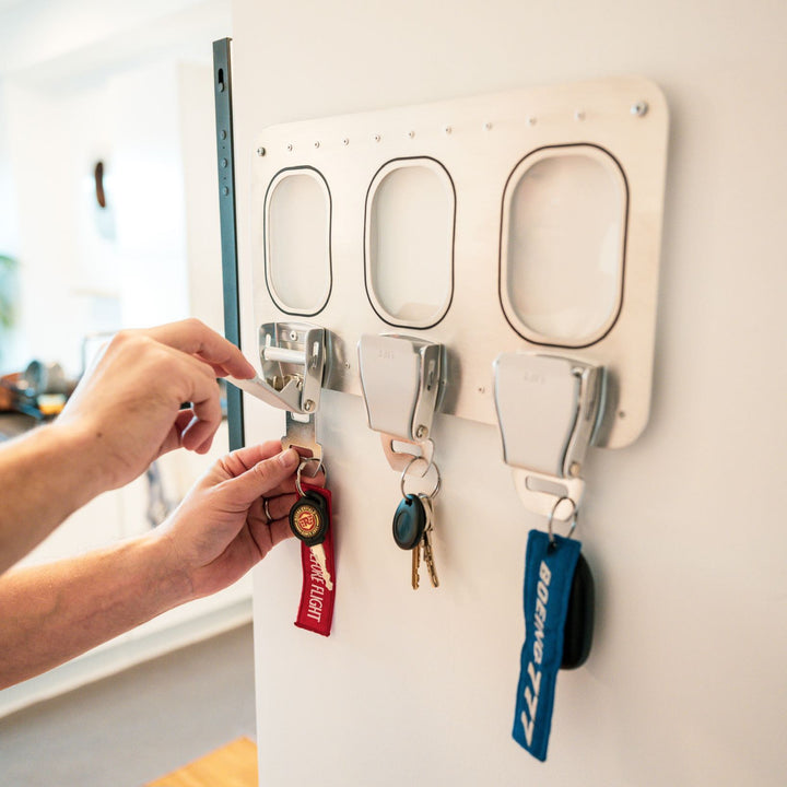Aviation Seatbelt Buckle Key Holder