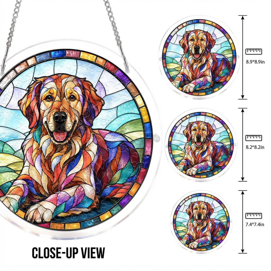 Acrylic Jigsaw Puzzle Suncatcher - Golden Retriever
