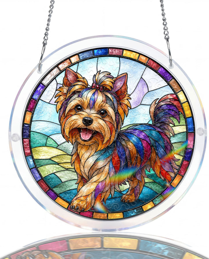 Acrylic Jigsaw Puzzle Suncatcher - Yorkshire Terrier