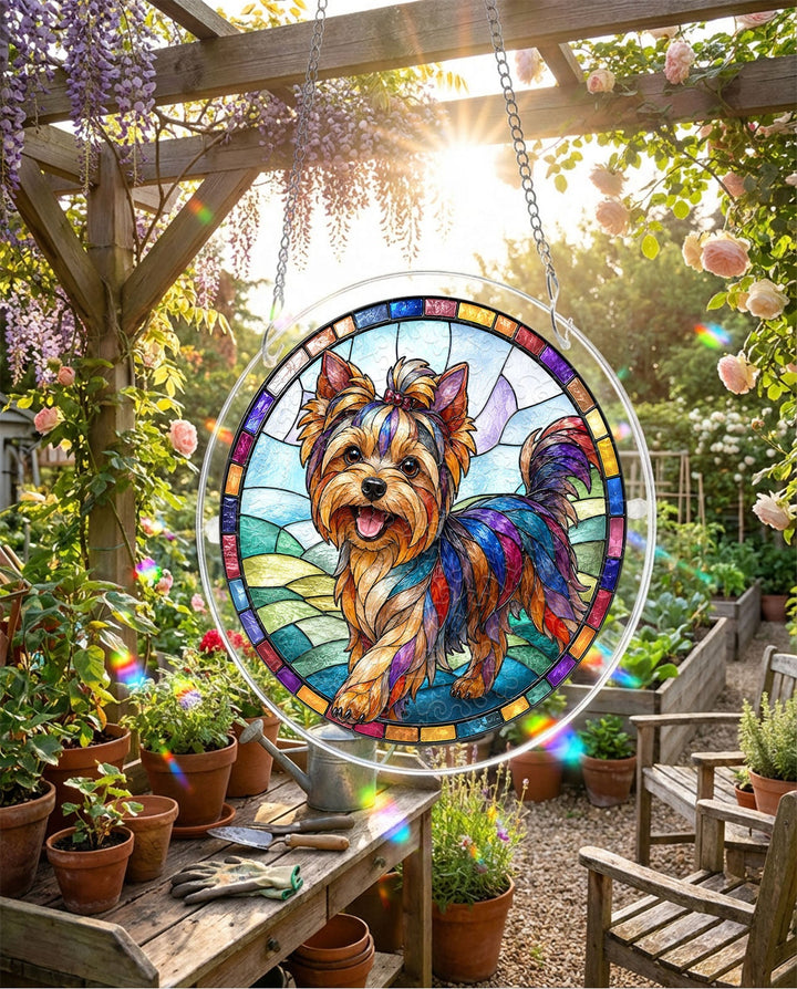 Acrylic Jigsaw Puzzle Suncatcher - Yorkshire Terrier