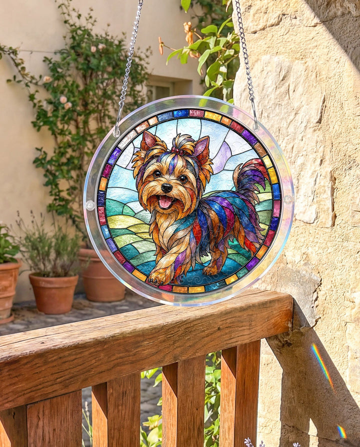 Acrylic Jigsaw Puzzle Suncatcher - Yorkshire Terrier