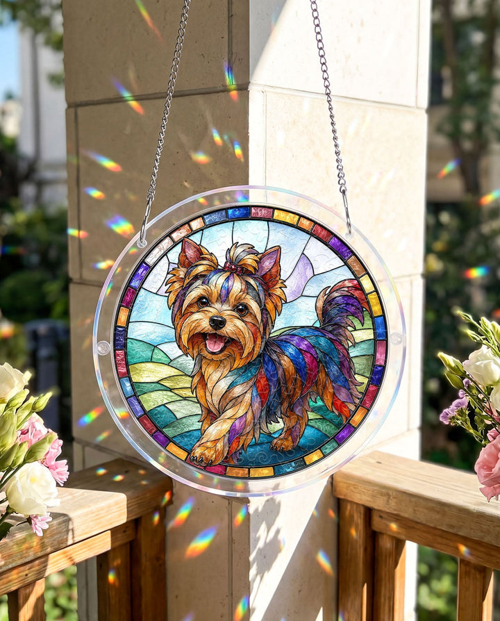 Acrylic Jigsaw Puzzle Suncatcher - Yorkshire Terrier