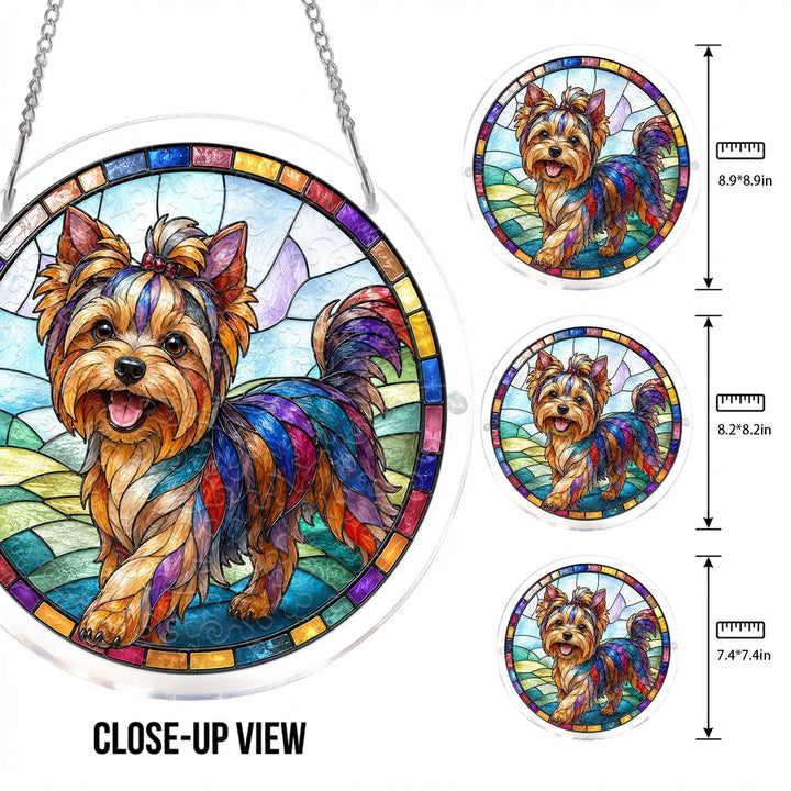 Acrylic Jigsaw Puzzle Suncatcher - Yorkshire Terrier
