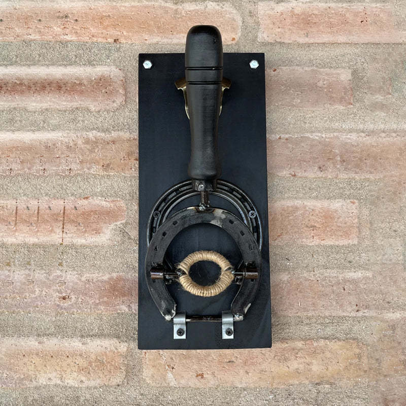 Wall-Mounted Horseshoe Bottle Opener