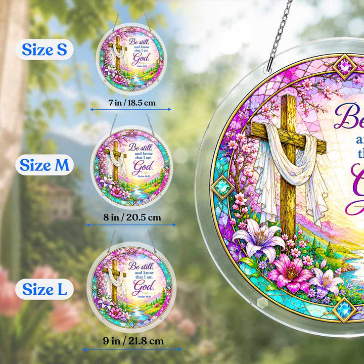 Acrylic Jigsaw Puzzle Suncatcher - Psalm 46:10