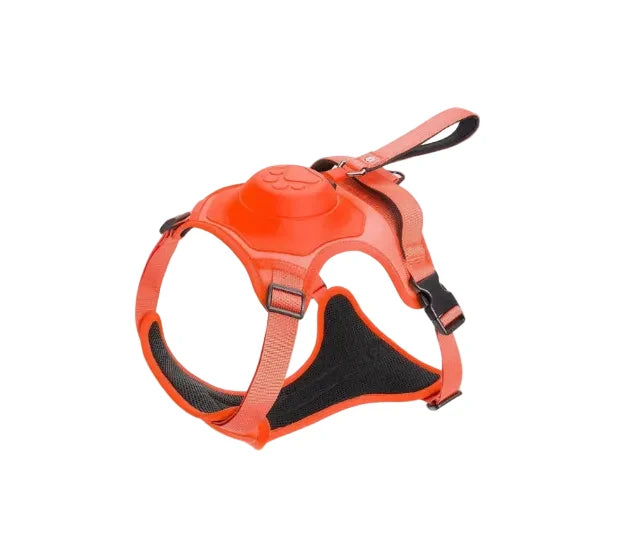 Adjustable Dog Harness with Retractable Leash