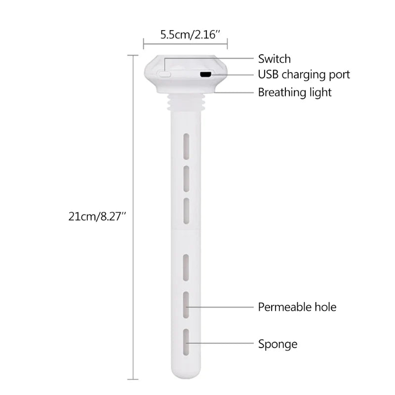 Portable USB Humidifier with Adjustable Length