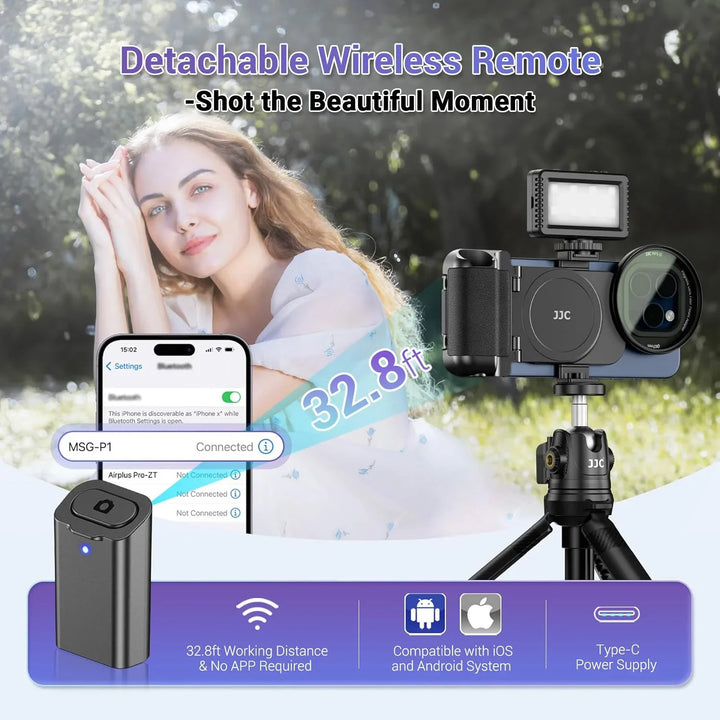 Smartphone Camera Shutter Grip with Wireless Remote