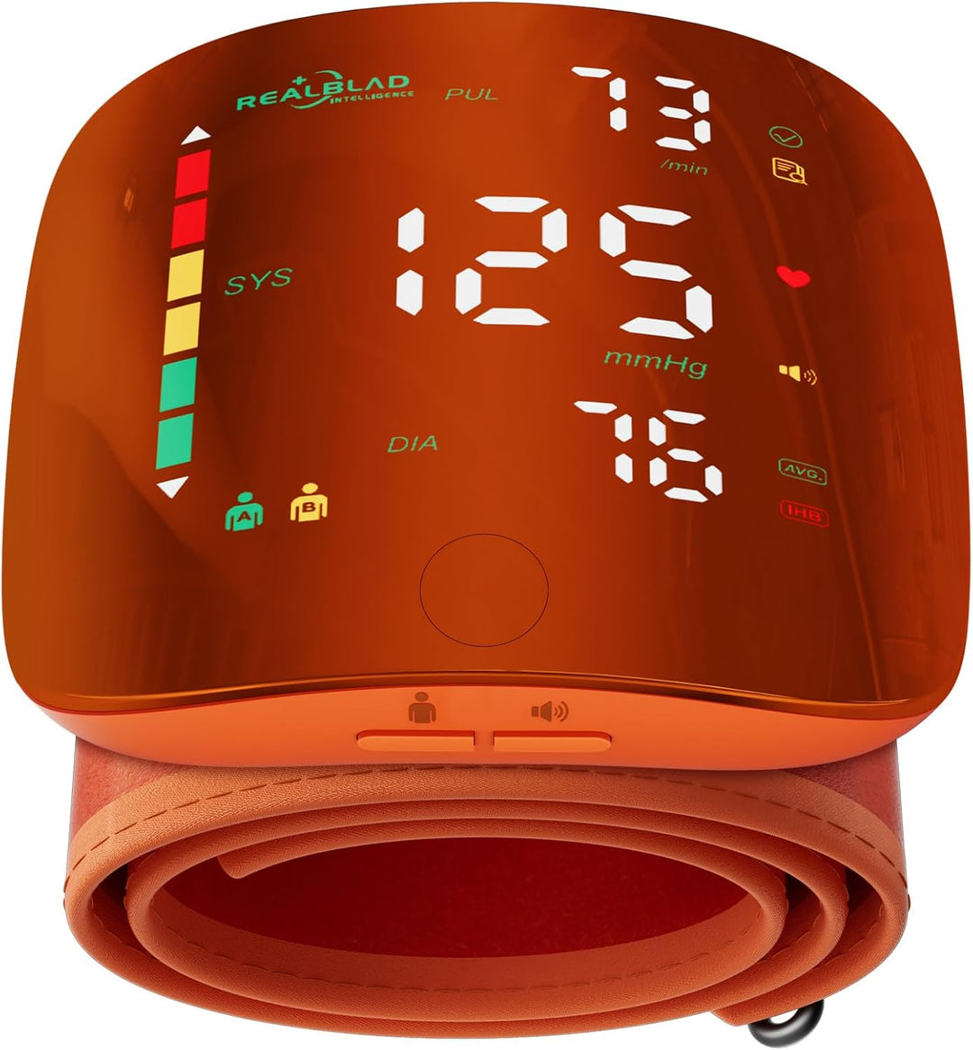 Smart Wrist Blood Pressure Monitor – Portable Digital BP & Pulse Tracker for Easy Home Health Monitoring