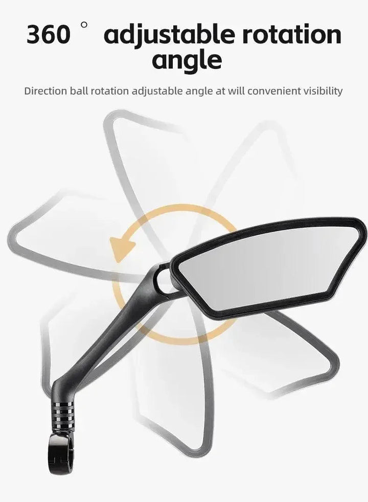 Convex Rearview Mirror for Bicycle Handlebars