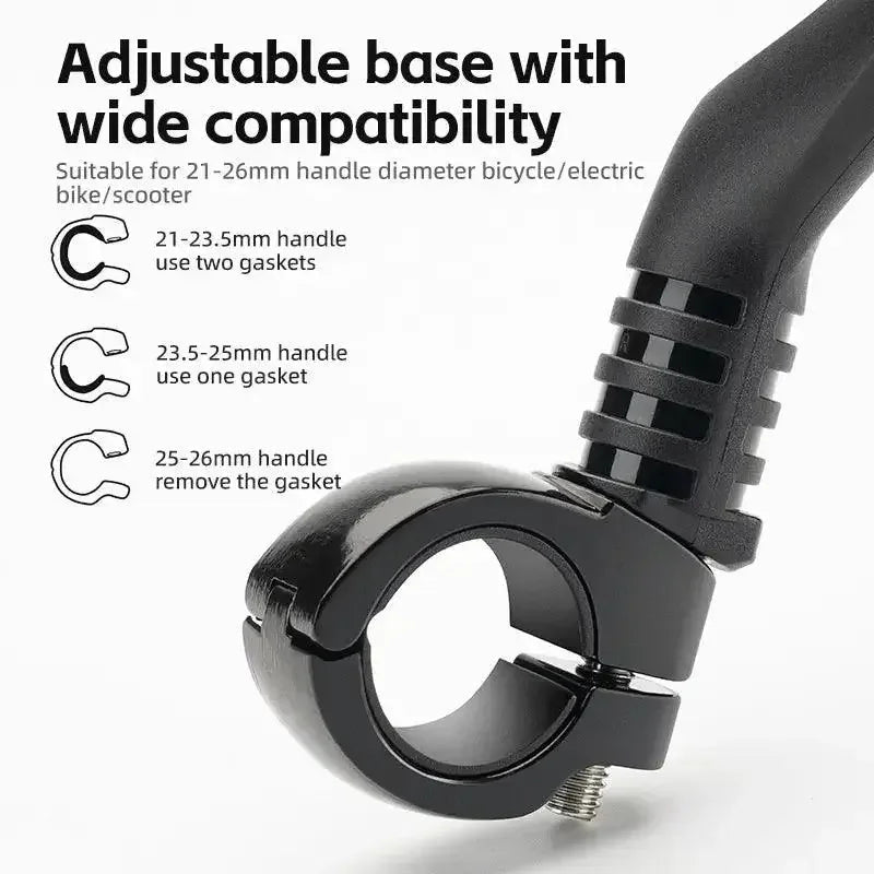Convex Rearview Mirror for Bicycle Handlebars