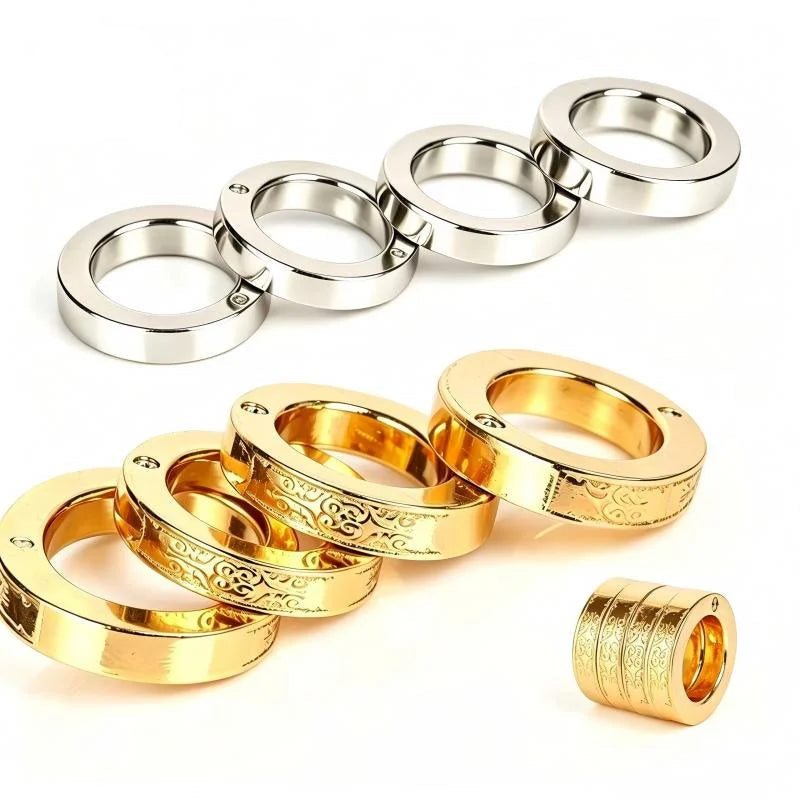 Stainless Steel Fidget Ring – Compact Handheld Stress Relief Toy