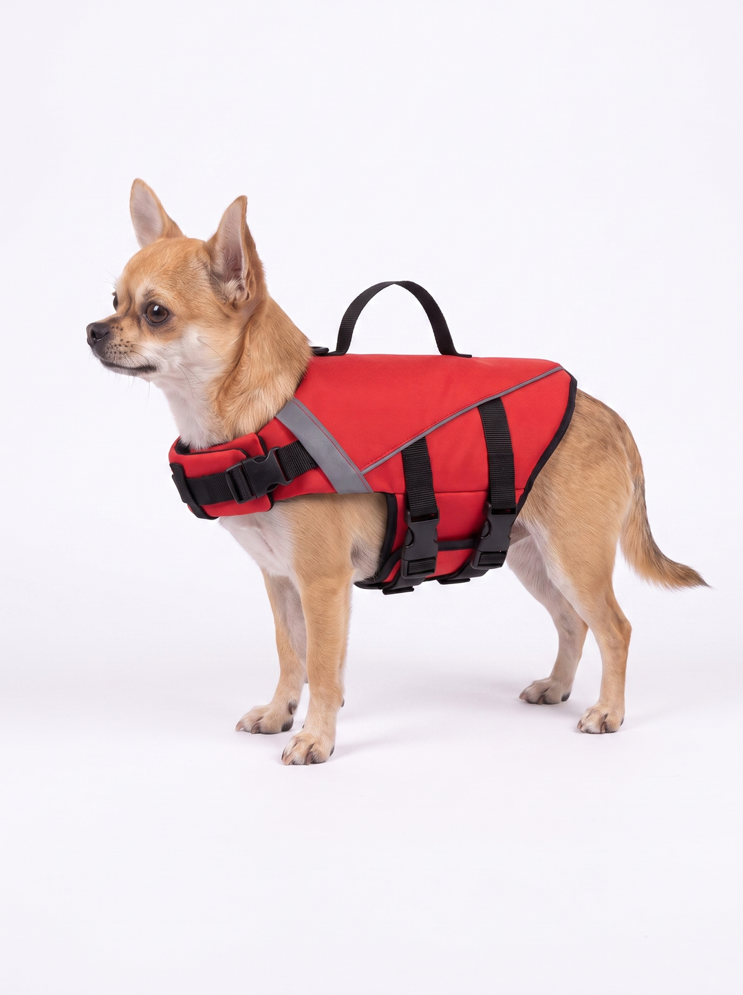 🐶 Adjustable Dog Life Jacket with Rescue Handle